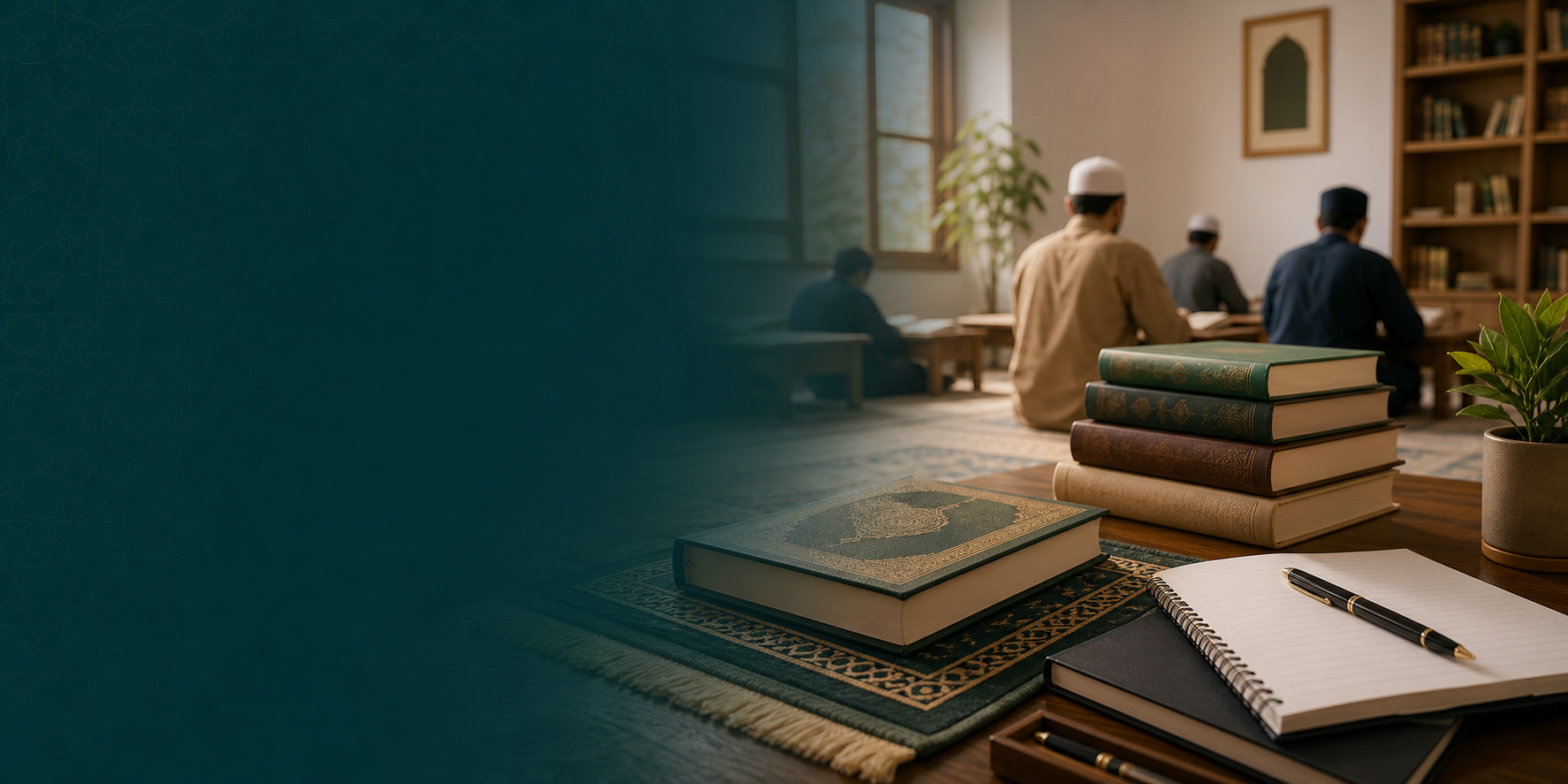 Suasana majelis ilmu dan ruang belajar yang tenang